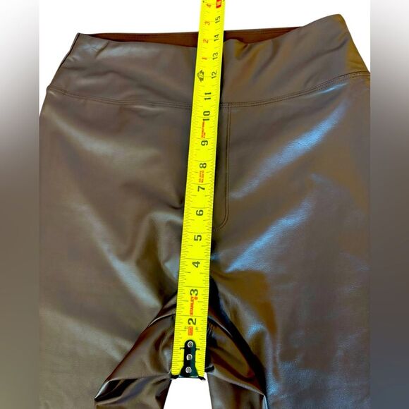 OFFLINE By Aerie Real Luxe Faux Leather Leggings Womens Size Large Brown NWT - Picture 9 of 11